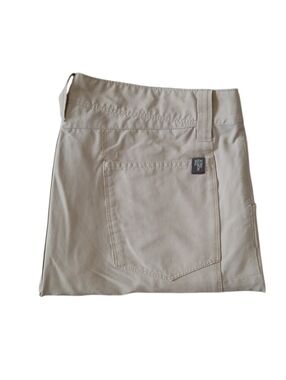 The North Face Flat Front Nylon Hiking Shorts Lightweight Tan Mens 34